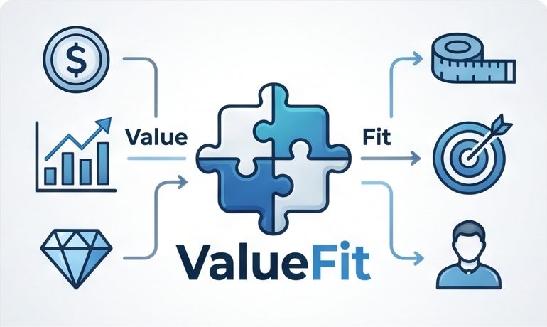 ValueFit — AI 경영 진단(디지털 CFO) 서비스 화면